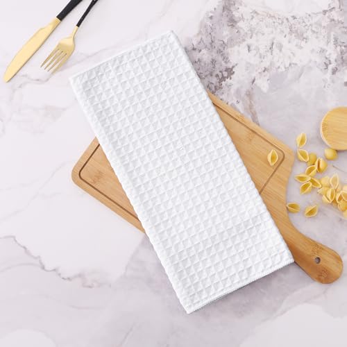 Microfiber Waffle Weave Kitchen Towels (6 Count)