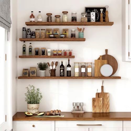 10 Inch Deep Floating Shelves for Wall 55” Set of 2 (2 Count)