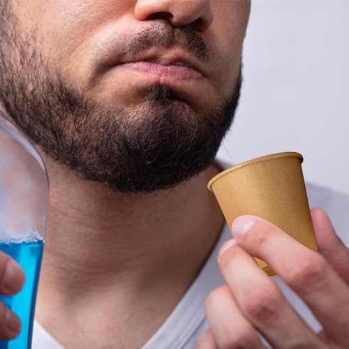 1200 Pack 3 oz Paper Cups Disposable Kraft Mouthwash Bathroom Cups (1200 Count)