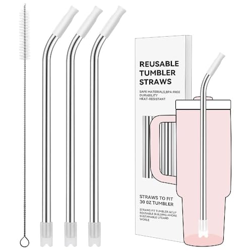 Bent Metal Straws for Stanley 30oz