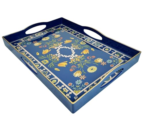 Boho Blue Decorative Tray
