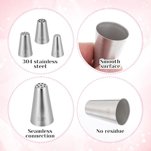 3 Pcs Grass Piping Tips (3 Count)