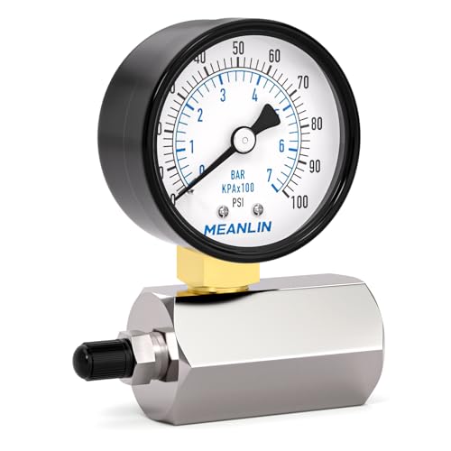 0~100Psi 2" Steel Double Graduated Air Test Pressure Gauges