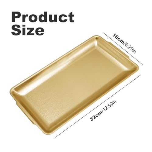 3Pcs 304 Stainless Steel Food Serving Tray (3 Count)