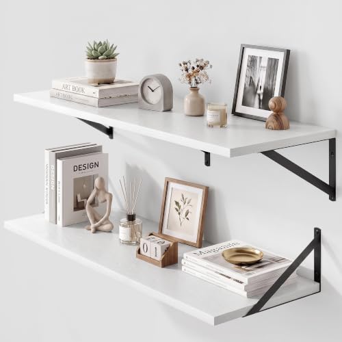 Wall Mounted Floating Shelves Set of 2 (2 Count)