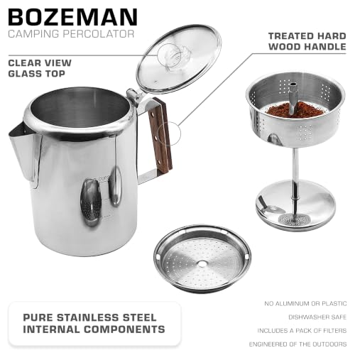 Bozeman Percolator Coffee Pot (9 Count)