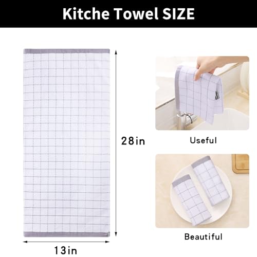 100% Cotton Terry Kitchen Towels (8 Count)