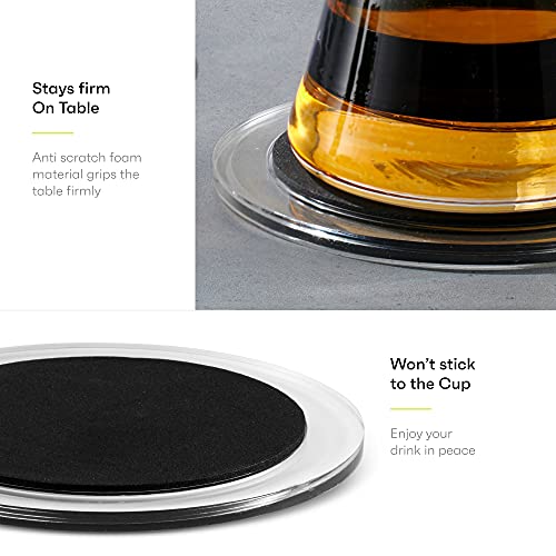 Acrylic Drink Coasters Set of 6 (6 Count)