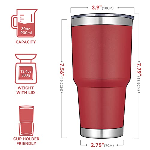 30 oz Tumbler with Lid and Straw (12 Count)