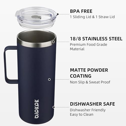 32oz Insulated Coffee Mug with Handle