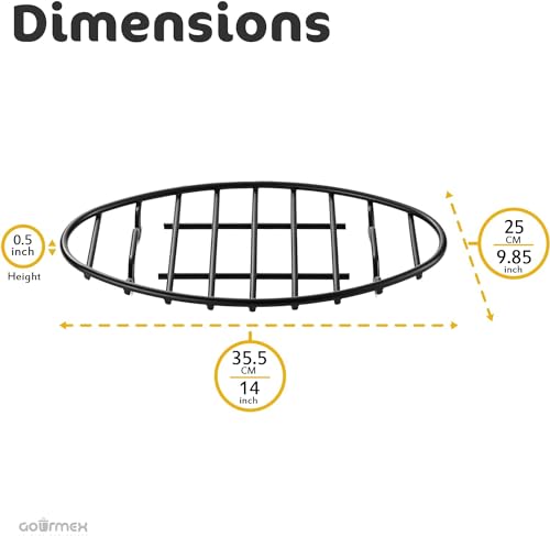 Oval Cooling Rack with Integrated Feet
