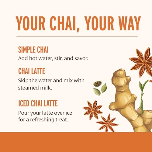 Masala Chai Organic Tea with Assam Black Tea (3 Ounce)