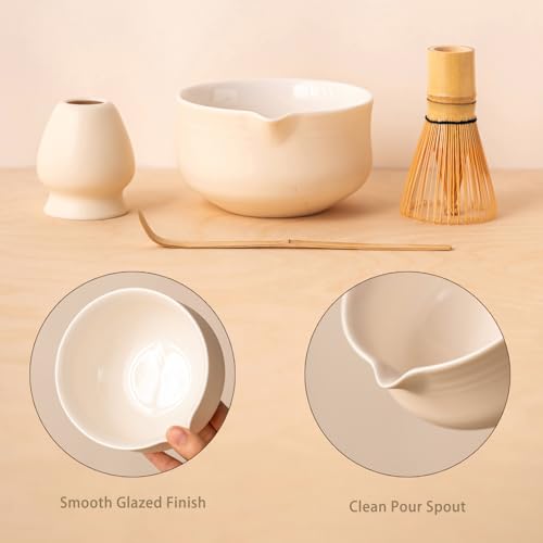 Matcha Set Matcha Whisk Set Includes 17 oz Matcha Bowl