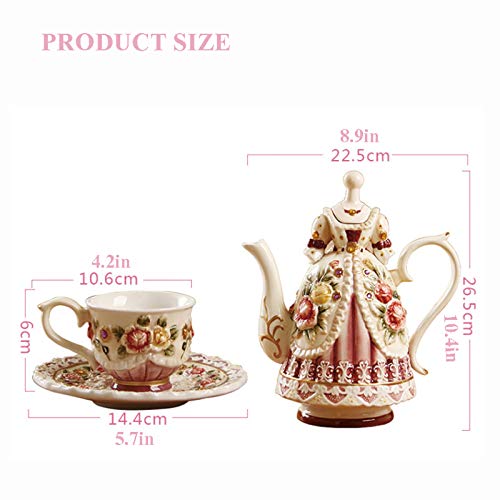 Utility Porcelain Tea Sets Tea Sets for Adults Bone China Tea Cup and Saucer British Royal Coffee Sets for Afternoon Wedding Gifts Teapots
