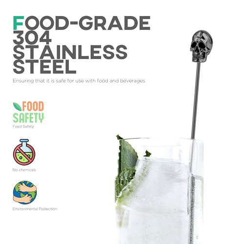 6 Pcs 7.5'' Metal Stir Sticks