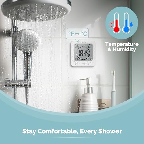 Shower Clock Waterproof Bathroom Timer