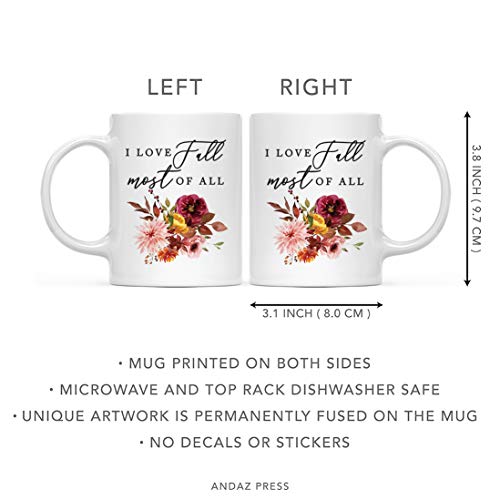 Fall Burgundy Marsala 11oz. Ceramic Coffee Tea Mug