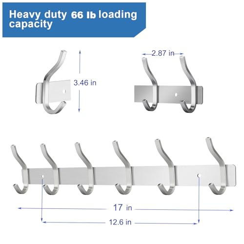 2 Pack Coat Rack Wall Mount (2 Count)