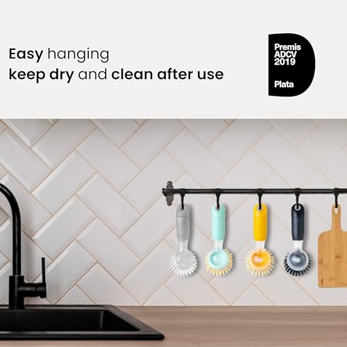 Rengo Dish Brush with Soap Dispenser