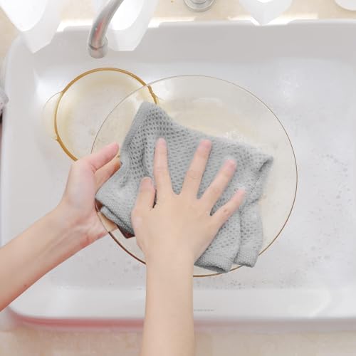 100% Cotton Waffle Weave Kitchen Dish Cloths 24 (24 Count)