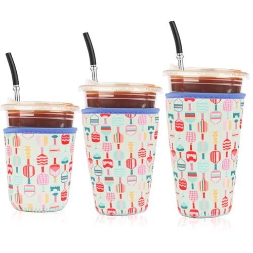 Reusable 3 Pack Iced Coffee Cup Sleeve (3 Count)