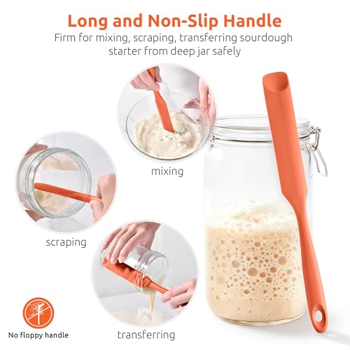 Silicone Jar Spatula for Sourdough Starter