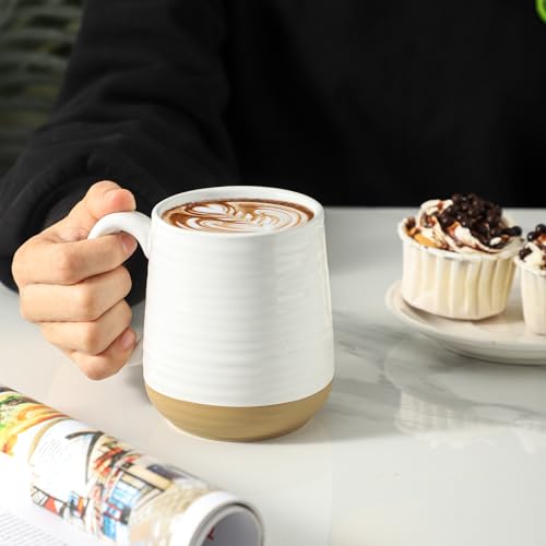 Porcelain Coffee Mugs Set of 6 (6 Count)