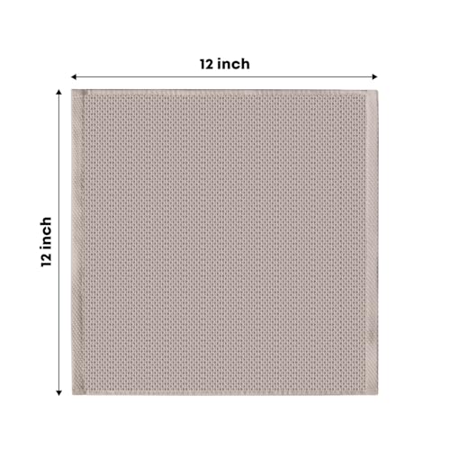 100% Cotton Brown Waffle Weave Kitchen Dish Cloths (6 Count)