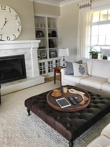 Extra Large Round Ottoman Table Tray Round