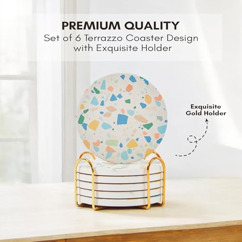 Terrazzo Coasters Set of 6 (6 Count)