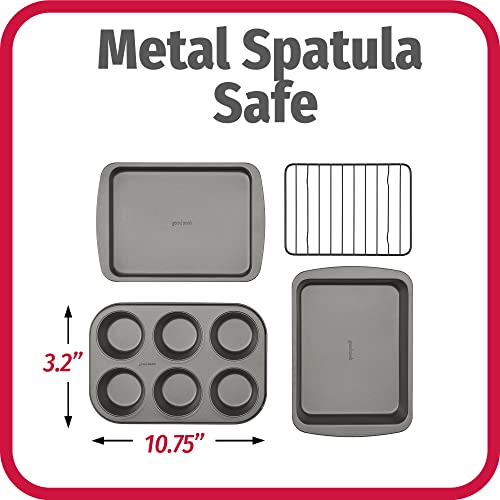 4 Piece Nonstick Steel Toaster Oven Set with Sheet Pan