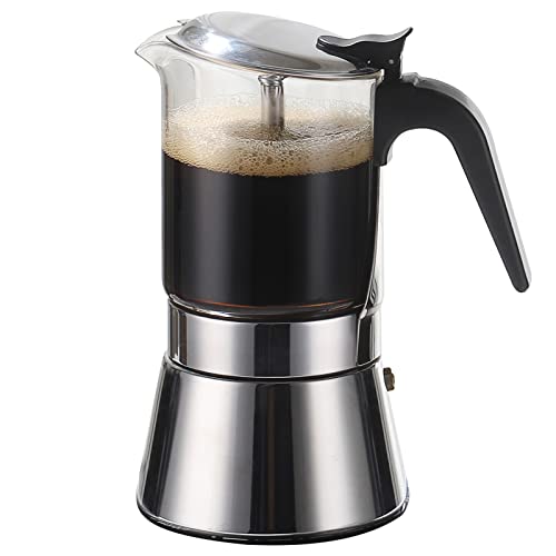 SIXAQUAE Stovetop Espresso Maker (360 milliliters Count)