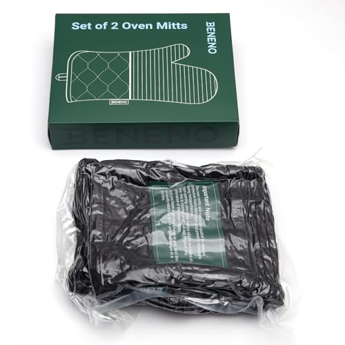 Heat Resistant 500°F Kitchen Oven Mitts 2 (2 Count)