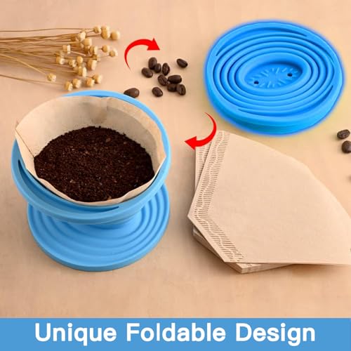 Collapsible Pour Over Coffee Dripper Set (2 Count)