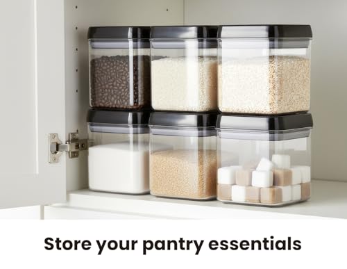 Flip Tite Food Storage Container 5" LARGE Size Airtight Lid Lock Top (3 Count)