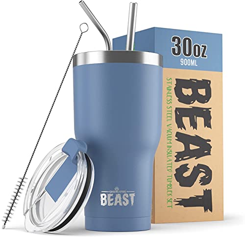 Beast 30 oz Tumbler Stainless Steel Vacuum Insulated Coffee Ice Cup Double Wall Travel Flask