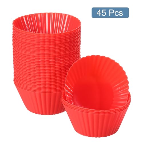 45Pcs Silicone Cupcake Liners (45 Count)