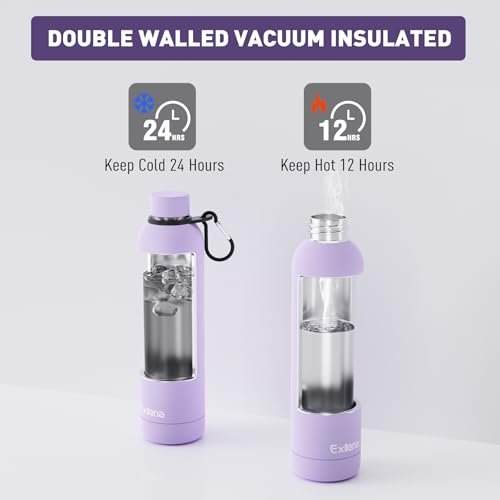 Slim Insulated Water Bottles for Travel 32oz with Clip