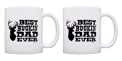 Best Buckin Dad Ever 11oz Coffee Mug (2 Count)