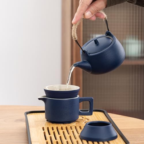 14 Piece Portable Ceramic Travel Tea Set