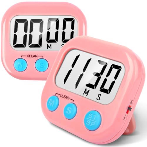 Digital Kitchen Timers for Cooking (2 Count)