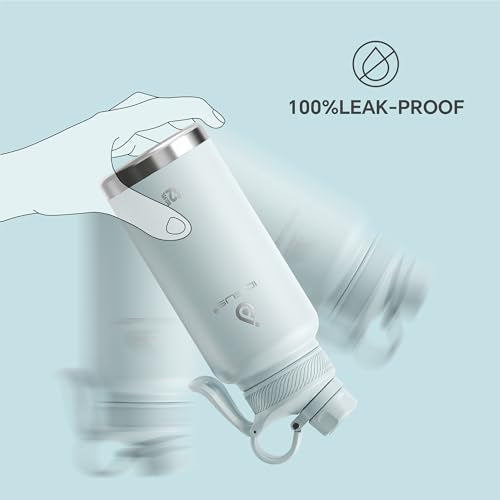 Insulated Stainless Steel Water Bottle with 2 Leak