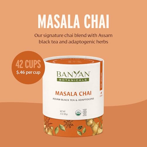 Masala Chai Organic Tea with Assam Black Tea (3 Ounce)
