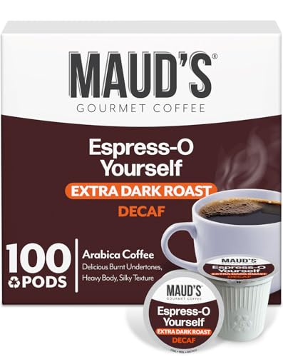 Maud’s Decaf Espresso Roast Coffee Pods (100 Count)