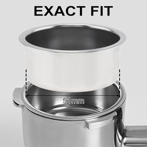 4Pcs 51mm NonPressurized Coffee Filter Basket (4 Count)