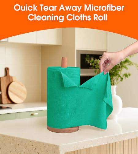 Microfiber Cleaning Cloth Roll (100 Count)
