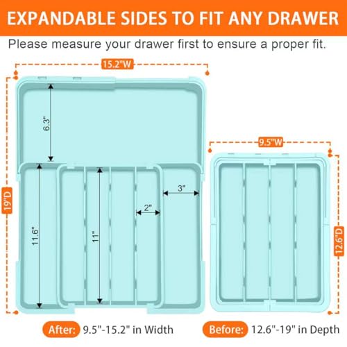 Expandable Silverware Drawer Organizer