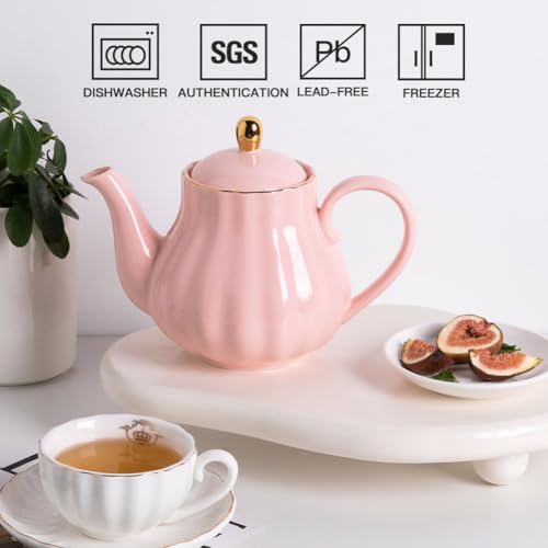 Sweejar 40FLOZ Royal Teapot with Infuser