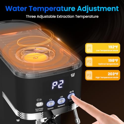 Espresso Machine with Adjustable Extraction Temperature