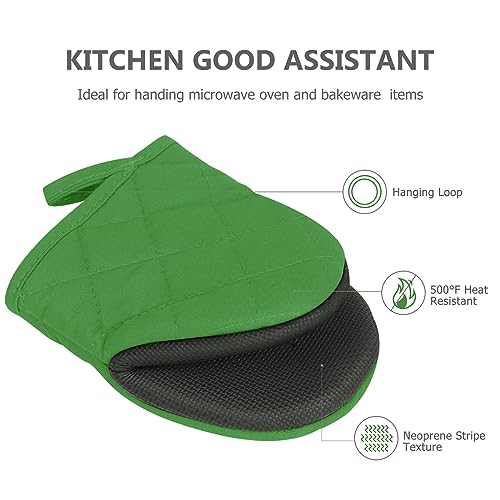 1 Pair Short Oven Mitts